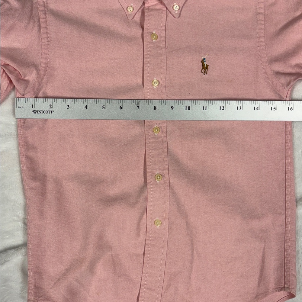 Polo Ralph Lauren Boy's Cotton Oxford Shirt Pink Size 7 Pony Preppy Classic - Picture 7 of 9